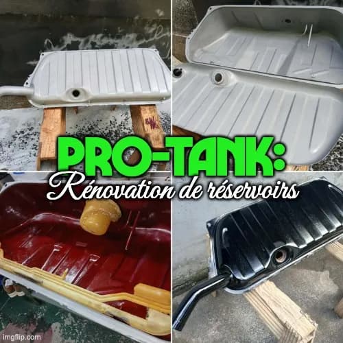 PRO-TANK : réservoir voiture, décapage complet et peinture anti-rouille