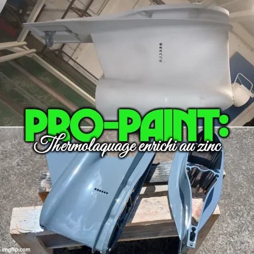 PRO-PAINT : thermolaquage au zinc d'une embase bateau