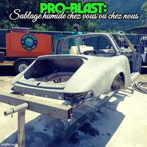 PRO-BLAST : grenaillage de coque de voiture