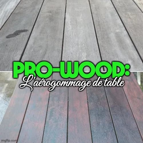 PRO-WOOD : sablage doux sur deck et tables