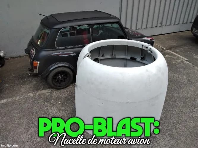 PRO-BLAST : décapage de cache-moteur d'avion