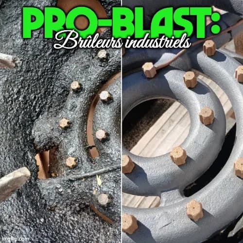 PRO-BLAST : décapage et décalaminage de brûleurs industriels