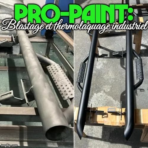 PRO-PAINT : sablage et thermolaquage d'un marchepied de 4x4