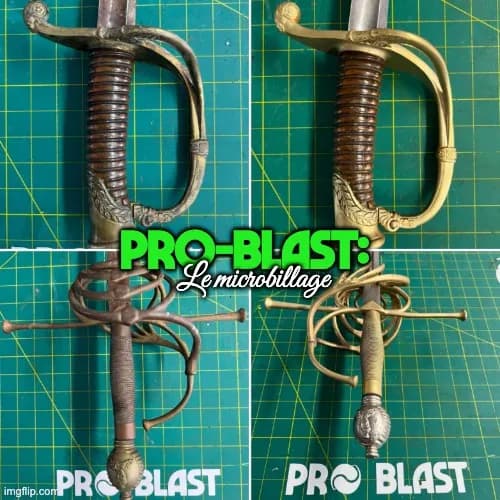 PRO-BLAST : microbillage d'antiquités et d'armes blanches